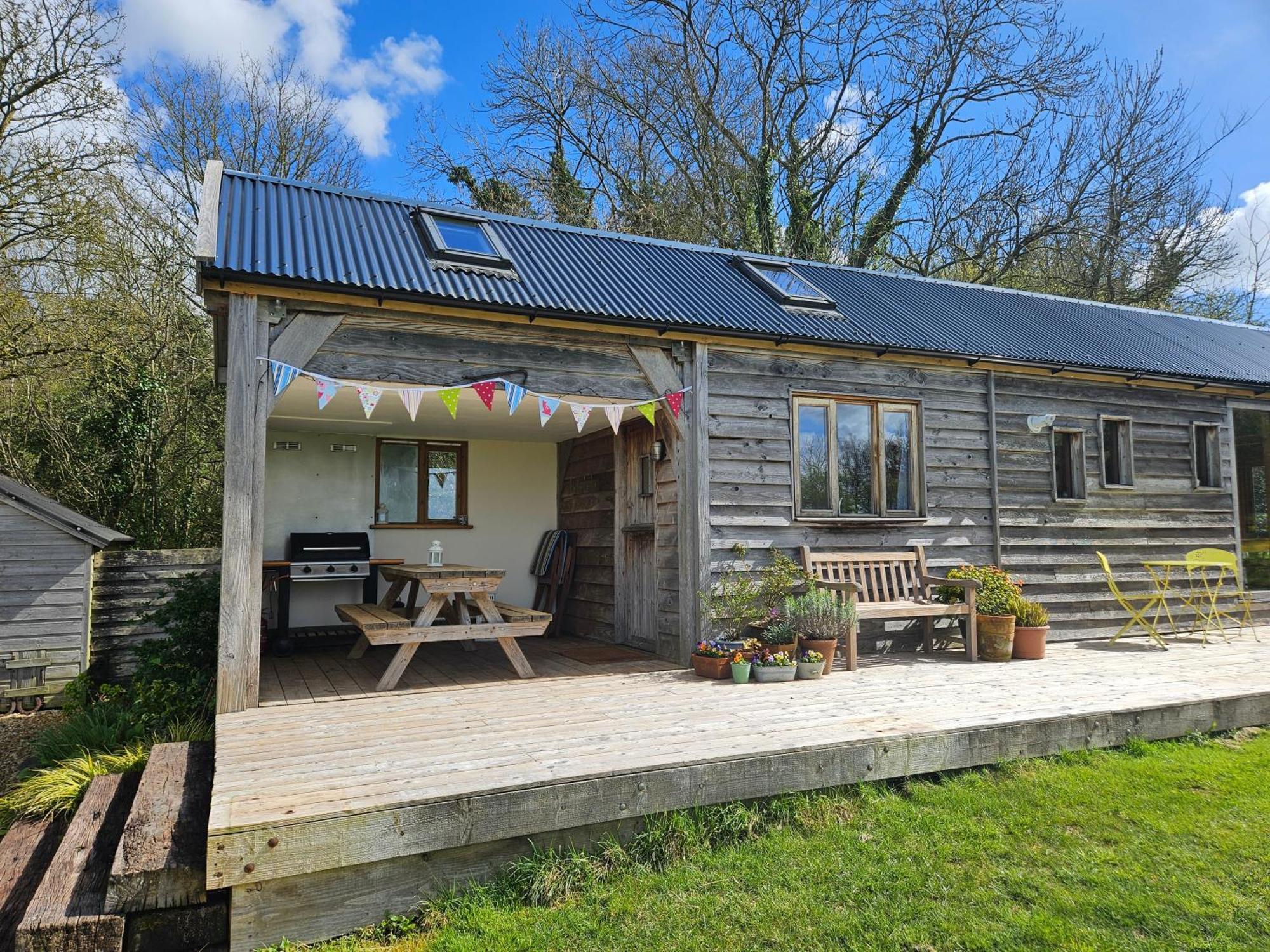 Log Cabin At The Old Summer Dairy Glastonbury サマートン エクステリア 写真