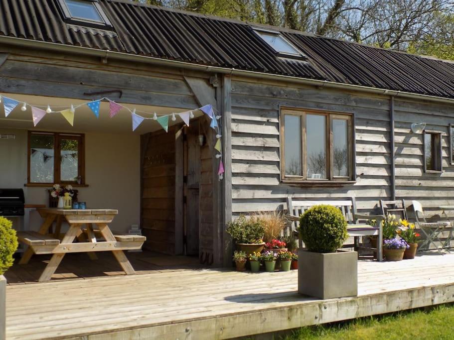 Log Cabin At The Old Summer Dairy Glastonbury サマートン エクステリア 写真