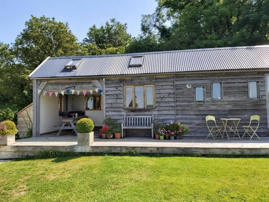 Log Cabin At The Old Summer Dairy Glastonbury サマートン エクステリア 写真